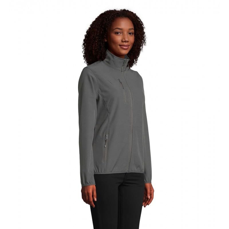 Veste softshell SOL'S Falcon grise pour randonnée - 4