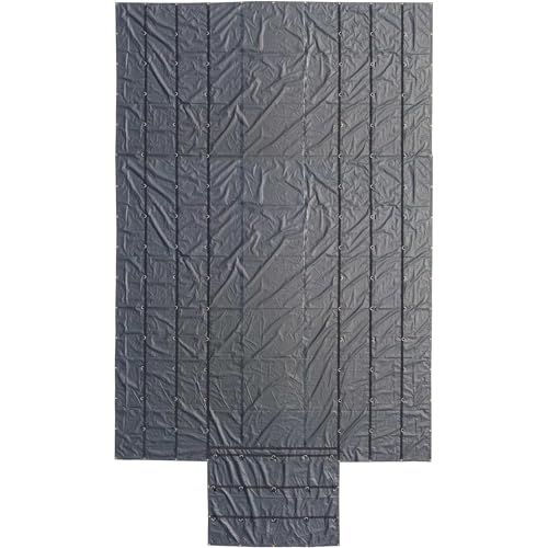 US Cargo Control Lumber Tarp - Black Combo Tarp - 20 Feet x 28 Feet with 6 Foot Drop and Flap - Reliable Protection for Your Flatbed Cargo - Durable Tarp for Flatbed Trailers