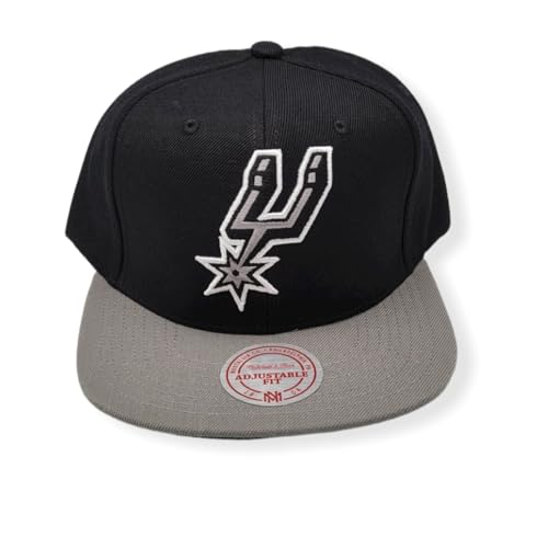 Mitchell & Ness San Antonio Spurs Blackout Snapback miniatura 1