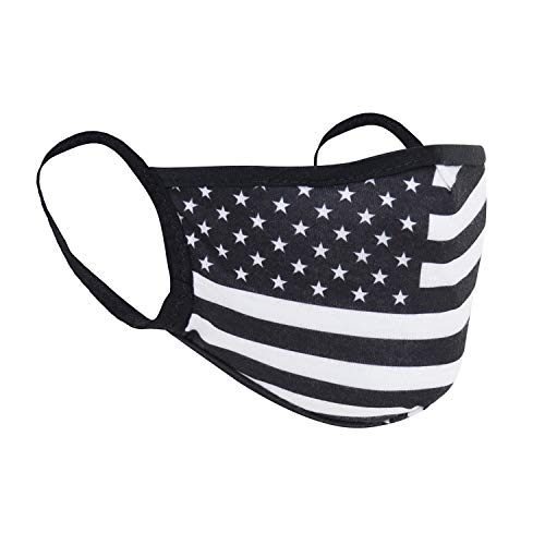 Rothco US Flag Reusable 3 Layer Facemask (White, Small/Medium)