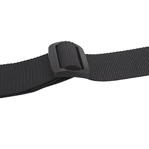 XTACER 1" 1.5" Shoulder Strap Clips Straps Molle Backpack Accessory Strap Luggage Straps Cover Strap Long Lash Strap Sleeping Bag Strap Mattress Strap (Black - 50"x1.5" (2-Pack)) - Thumbnail 2