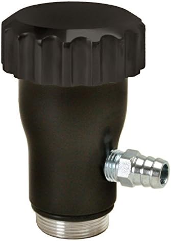 18-1097 Black Vented Vw Oil Filler w/Screw On Cap/Fits Air-cooled Vw Engine