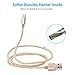 [Apple MFi Certified] OLALA 3.3 Feet/1 Meter Nylon Braided Lightning to USB Cable Sync and Charging Charger Cord for iPhone, iPad and More (Gold)