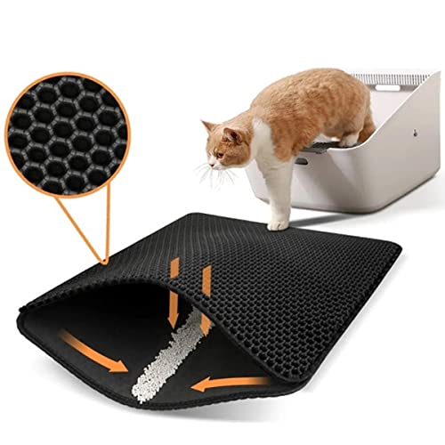 Tapete Higiênico Premium Para Caixa De Areia Gato Dupla Camada Impermeável Tamanho G Grande 75 x 55