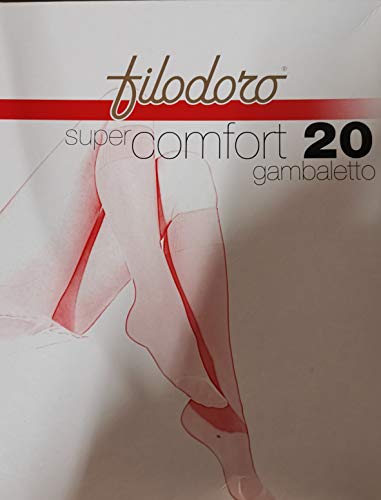 Filodoro Set 6 Medias Super Comfort 20 3/4 Playa/Vi M/L Calcetín para Mujer Accesorio Moda, Multicolor, Único, 6 Unidades