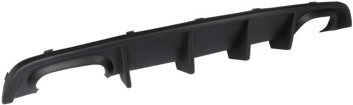 Custom Fit Rear Diffuser Compatible with 2012-2014 Dodge Charger SRT8, PP Rear Bumper Lip Splitter Spoiler Unpainted Matte Black