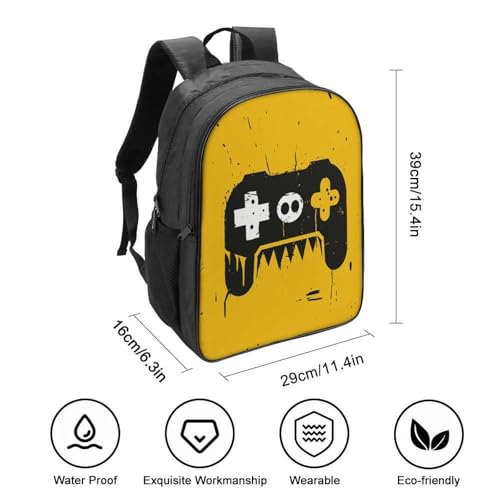 Mochila para niños resistente 3D con diseño ergonómico de gamepad flexible 2