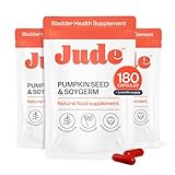 Jude Bladder Control Tablets, Daily Supplement, Reduce Leaks, Relieve Need-to-Go Urgency, Improve Sleep, Overactive Bladder Tablets, 180 Capsules