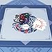 GUSTARIA Large Mahjong Mat with Black Carrying Bag, Anti-Slip and Noise Reduction Table Cover for Mahjong, Poker, Card Games, Dominoes, Board Games (Blue, 31.5 inches)