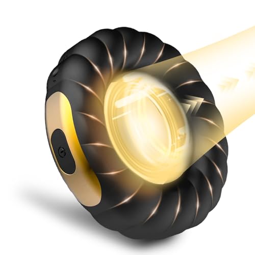 Image of Turbo Vibrating Cock Ring for Men, 10 Powerful Vibration Modes Penis Ring Vibrator, Rechargeable Silicone Delay Ring, Male Sex Toy for Solo Pleasure, CR02