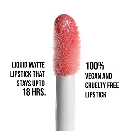 Image of Colors Queen Plum Matte Non Transfer, Water Proof, Liquid Lipstick (21 - Rose Pink, 7ml)
