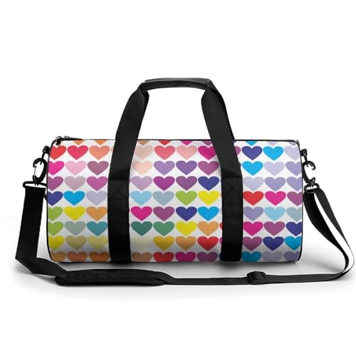 Sac week-end Amour Coloré 45cm avec grand volume duffel bag pour le sport