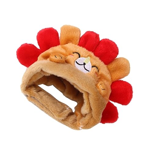 TOGEVAL ペットの帽子 面白い犬の衣装 子猫の被り物 コスプレ衣装 子猫のコスプレ帽子 グレイハウンド 注ぐ ハリネズミの 猫プレ 猫犬の ぬいぐるみ Light Brown