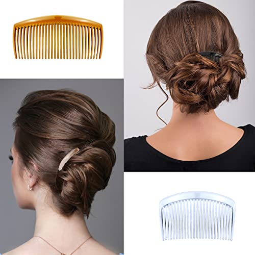 24 Pieces Hair Side Combs French Twist Hair Combs Lightweight Plastic 25/29 Teeth Comb For Women Girls Hairstyle Accessories(25 Teeth, 29 Teeth) #TOP1