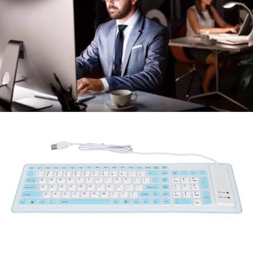 Clavier souple étanche USB idéal pour ordinateur portable et PC - 6