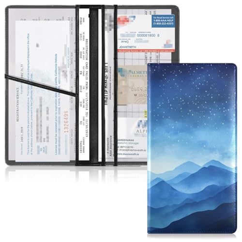 Organizador para documentos de cuero slim miniatura 2
