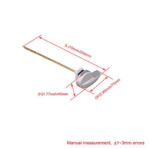Bqlzr Deluxe Side Mount Toilet Tank Flush Lever Brass Handle Replacement For Toto Cw844Rb Cw864Rb #TOP5