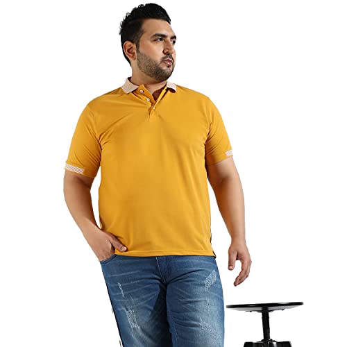Image of CAHOOT Instafab Plus Men's Polo Neck Half Sleeve Regular Fit T-Shirt for Casual Wear | Modern Clothing T-Shirt Crafted with Comfort Fit and High-Performance for Everyday Wear