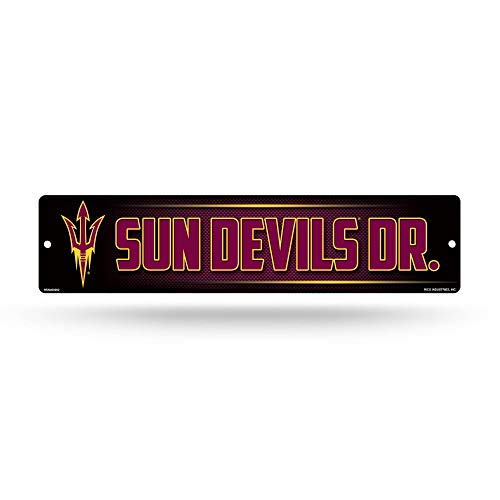 Rico Industries NCAA Rico Industries 16-Inch Plastic Street Sign Décor, Arizona State Sun Devils