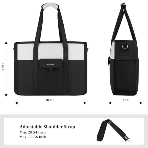 Maletín para Laptop Mosiso 15-16 pulgadas con Porta Vasos Negro miniatura 4