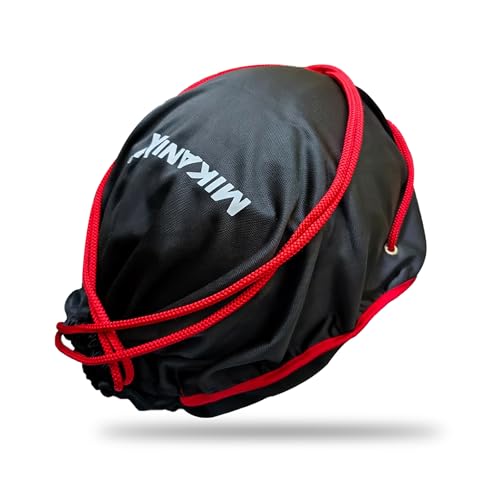 Image of OBEROI'S TRADERS Universal Helmet Cover Bag - Soft Fabric Dustproof Protective Bag for All Helmet Types, Fits Full & Half Face Helmets, Keeps Helmet & Visor Safe, Travel-Friendly