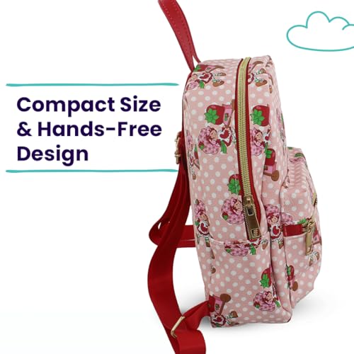 Image of Strawberry Shortcake Womens Mini Pu Leather Backpack - Mini Backpack Purse