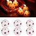 Fdit 6Pcs Cute Soccer Ball Football Cake Candles Decorations Supplies Tool for Kids Toy Gift Decorations for Home Black/Red (Sent in Random)