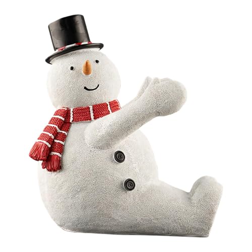 - Portabotellas de Vino de Navidad, Titular de Botellas de Vino de Navidad - Casillero de Vino de Mesa de Resina Muñeco de Nieve - Holiday Favor Pieza Central de Mesa Coleccionable