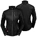 Aheata 7V Battery Heated Jacket for Women - Softshell Heating Jacket - Winter Jacket for Skiing and Outdoors - Black Black M