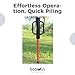 12LB T Post Driver with Handles, Btowin VCF Heavy Duty Fence Post Driver Hand Post Pounder Steel Rammer Hole Diggers for U Channel Fence Metal Post Wood Sign Post Pole Driver Tool