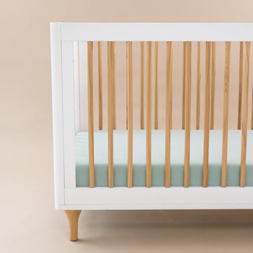 Image of Kyte Baby Soft Crib Sheet - Standard Fitted Crib Sheet Made with Rayon from Bamboo, Ultra-Gentle and Breathable (Sage)