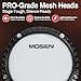 MOSEN Electric Drum SetMesh Drum Pads, Phone Holder, Sticks, Headphones, USB MIDI, Kick Pedal, 195+ Sounds and 25 Drum Kits for Beginner MED-X3S