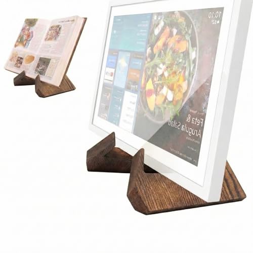 Wervorey Solid Wood Calendar Stand for Skylight 15 Inch, Compatible with Skylight Calendar 2, Calendar Holder with 4 Non-Slip Silicone Pads, Supports Horizontal or Vertical Display.