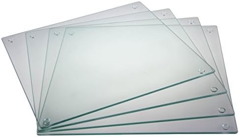 Clever Chef Premium Tempered Glass Cutting Board Bundle 4 Pack - 9.75" X 9.75", 05 - 9.75" X 9.75" - Clear - Image 3