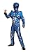 Disguise Power Ranger Movie Classic Muscle Costume, Blue, Medium (7-8)
