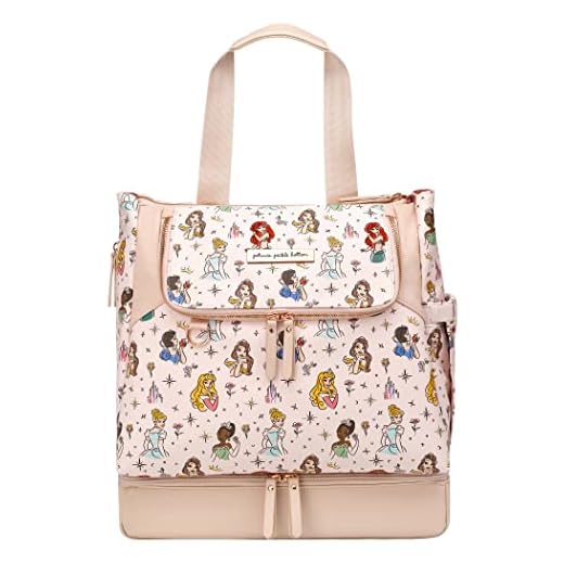 Petunia Pickle Bottom Pivot Backpack | Multiple Carrying Options (Backpack/Tote) | Insulated Pockets Keep You Organized | Modern Silhouette | Disney Princess