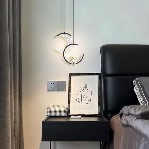 Lustre à intensité variable LED 2 lumières design astronaute moderne - 7
