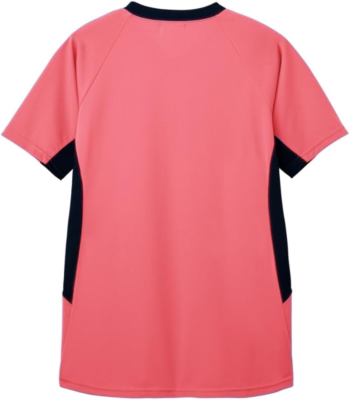 PROFeeling] モダン 半袖ニットシャツ（男女兼用） 動きやすい サイドポケット 耐久性 吸汗 速乾 UVケア ポロシャツ ☆吸汗速乾 ほどよい厚みの凹凸素材ニットポロシャツ(男女兼用): 訪問介護・介護 - 看護師（ナース）の通販ならアンファミエ PROFeeling ニットスクラブ（男女兼用） 動きやすい サイドポケット 耐久性 吸汗 速乾 通気 細見え 介護 【PT332】