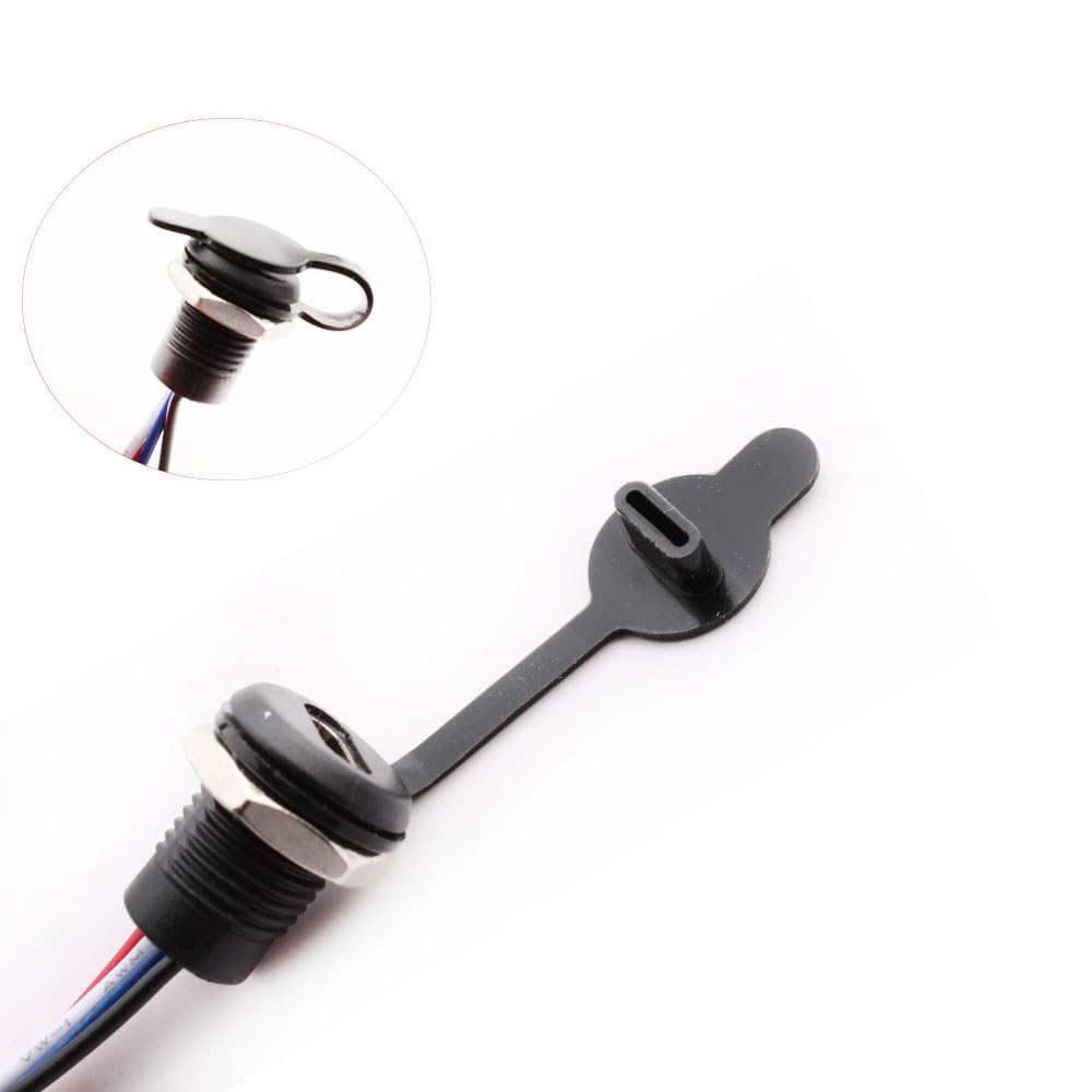 4-poliger USB-C Stecker Wasserdicht Mit PH 2.0 Mutternsicherung – Ladedaten Buchse