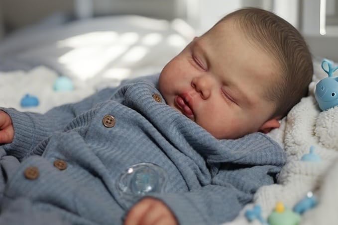 Muñeca Reborn Bebé Vinilo 24 Pulgadas Realista Suave miniatura 2