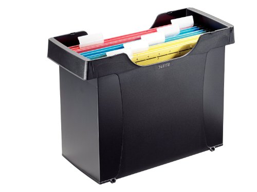 Dossiers suspendus Leitz Plus bac de tri noir A4 boîte de rangement bureau