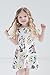 Disney Mickey Mouse Minnie Mouse Donald Duck Little Girls French Terry Skater Dress and Scrunchie White 6