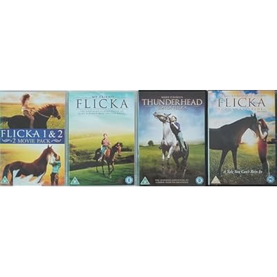 FLICKA 1-5 COMPLETE COLLECTION / 1. FLICKA 1 & 2 / 2. MY FRIEND / 3. THUNDERHEAD SON OF FLICKA / 4. COUNTRY PRIDE = ULTIMATE 4x DVD UK SET