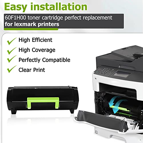 601H (60F1H00) Toner Cartridge Compatible With Lexmark Printer Mx310Dn, Mx410De, Mx510De, Mx511De, Mx511Dhe, Mx511Dte, Mx610De, Mx611De, Mx611Dhe And Mx611Dte Toner Cartridge (Black,10,000 Pages) #TOP5