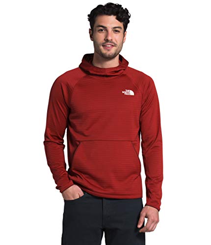 The North Face Men's Echo Rock Pullover Hoodie, Caldera Red, L