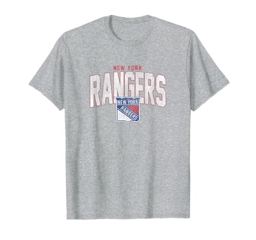 Image of New York Rangers Vintage Logo NHL Hockey T-Shirt