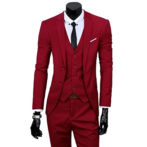 KAKAYO Terno masculino slim para negócios clássico casamento casual terno masculino 3 peças conjunto