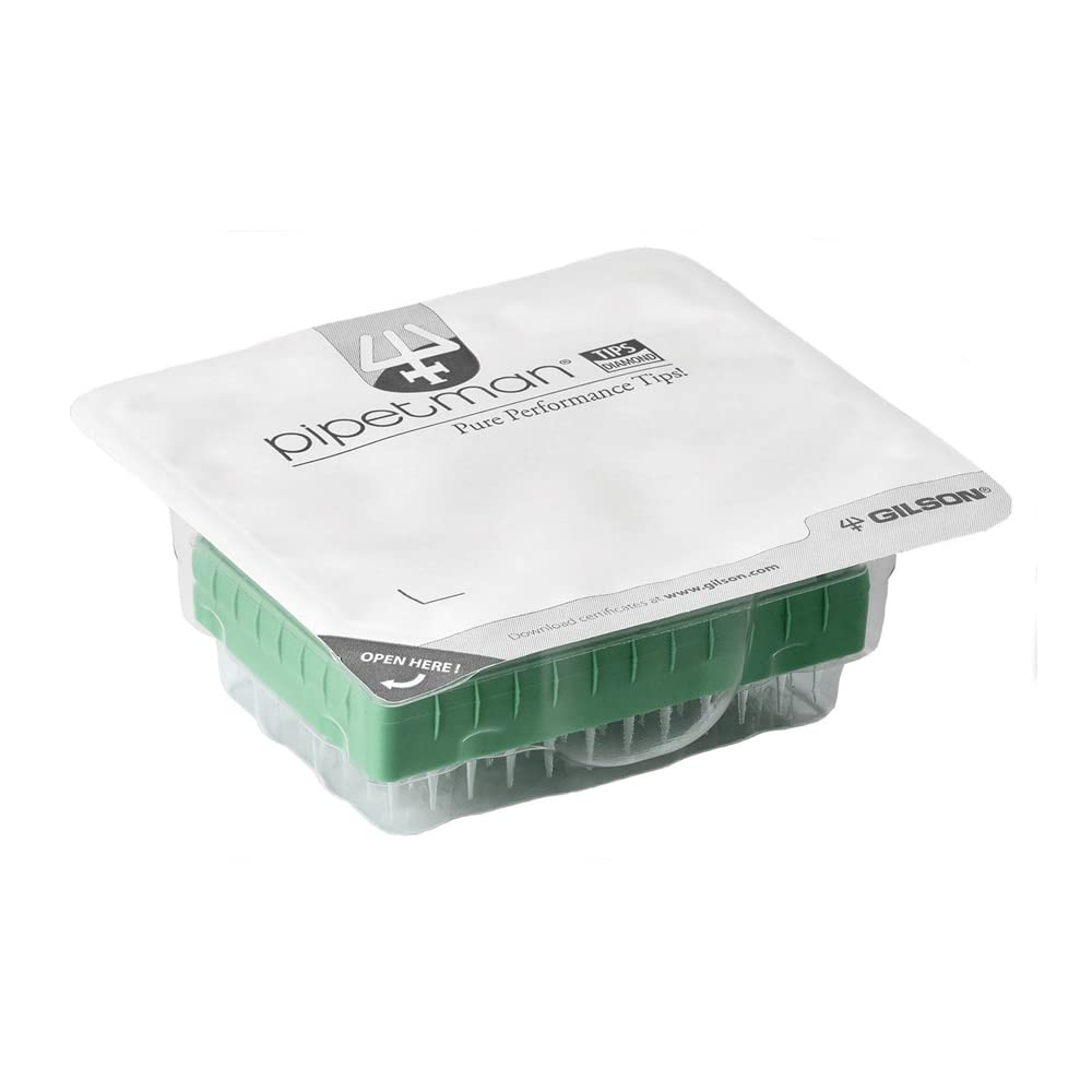 Gilson PIPETMAN Blister Refill DF30ST Diamond Tip, Filtered, Sterile, 30µl Kapazität, 51 mm Länge, 960 Stück
