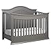 DaVinci Meadow 4-in-1 Convertible Crib with Toddler Bed Conversion Kit in Slate | Greenguard Gold Certified