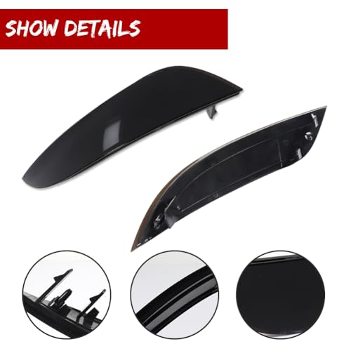 Image of Smoked Lens Rear Bumper Reflector Light Housings Assembly Compatible with 2015 2016 2017 2018 Ford Focus Hatchback